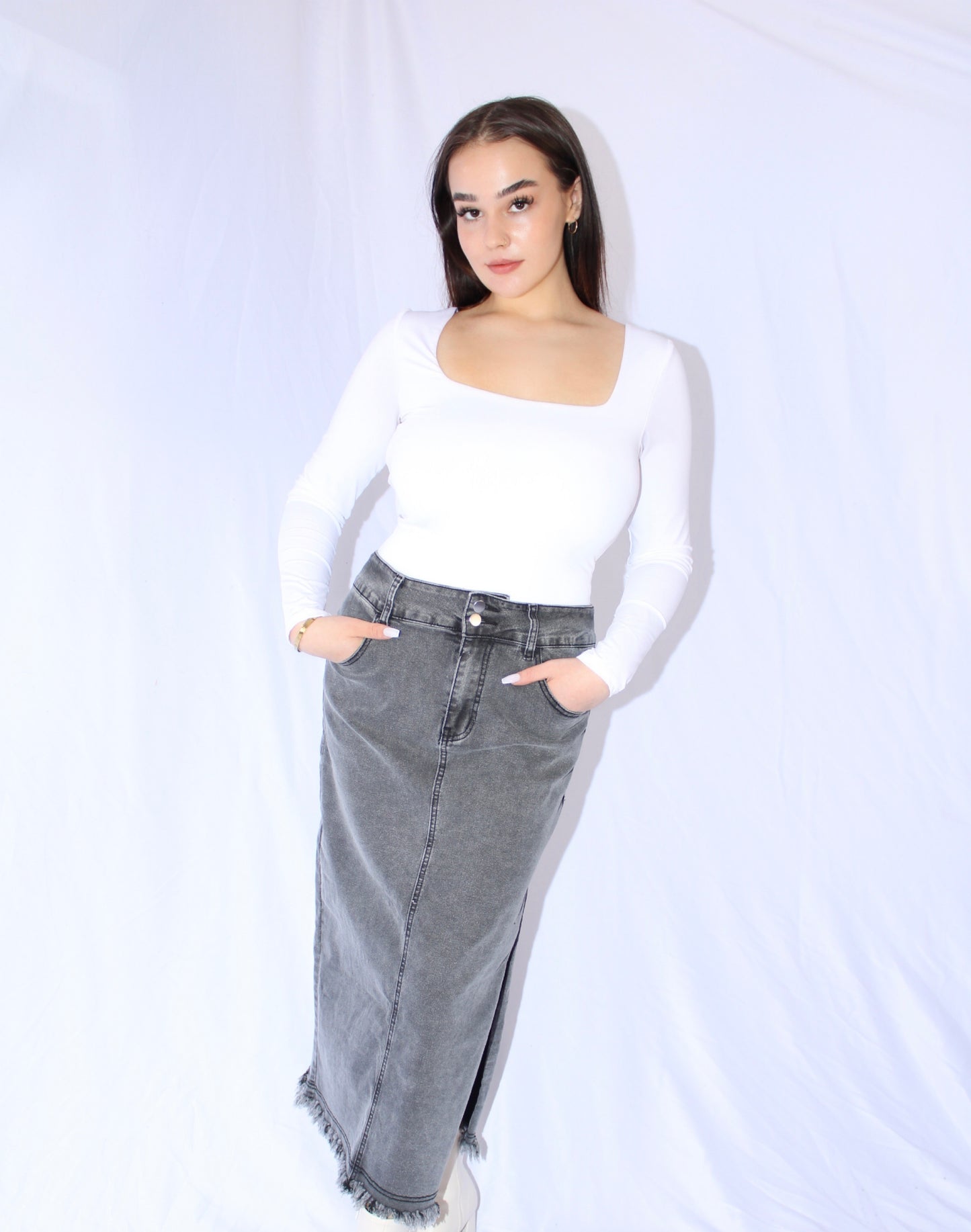 The Jada Denim Skirt