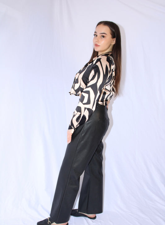 The Fallon Leather Pant